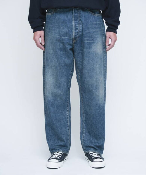 A.PRESSE Washed Denim Wide Pants