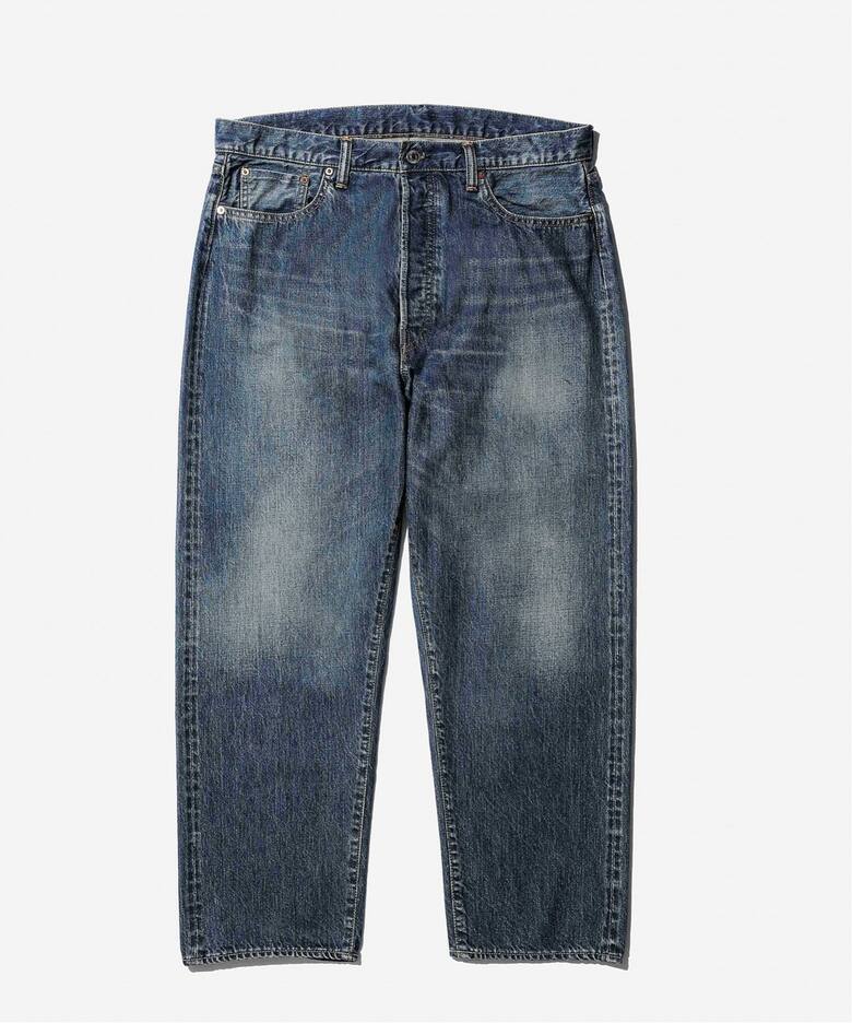 A.PRESSE Washed Denim Wide Pants