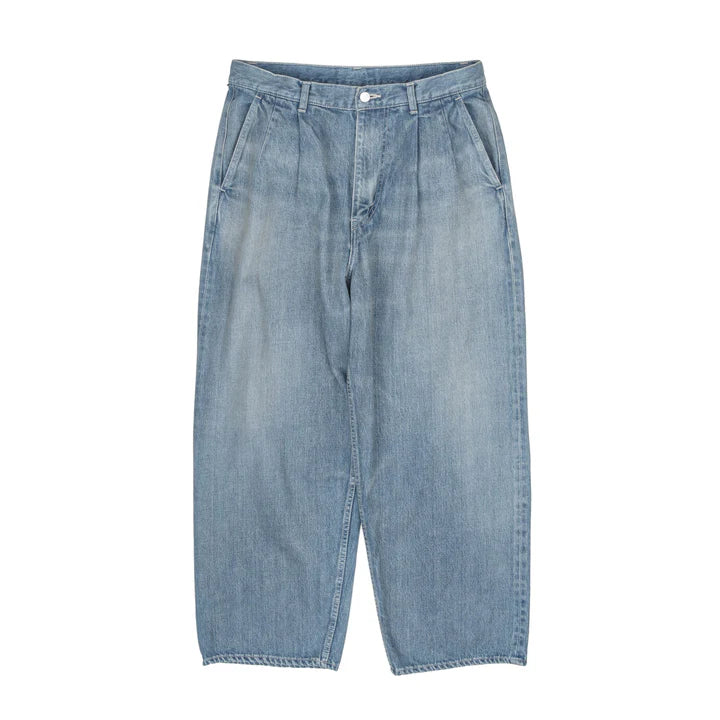 Graphpaper Selvage Denim Two Tuck Pants -LIGHT FADE-