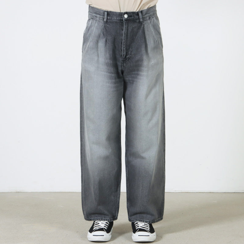 Graphpaper Selvage Denim Two Tuck Pants -LIGHT FADE-