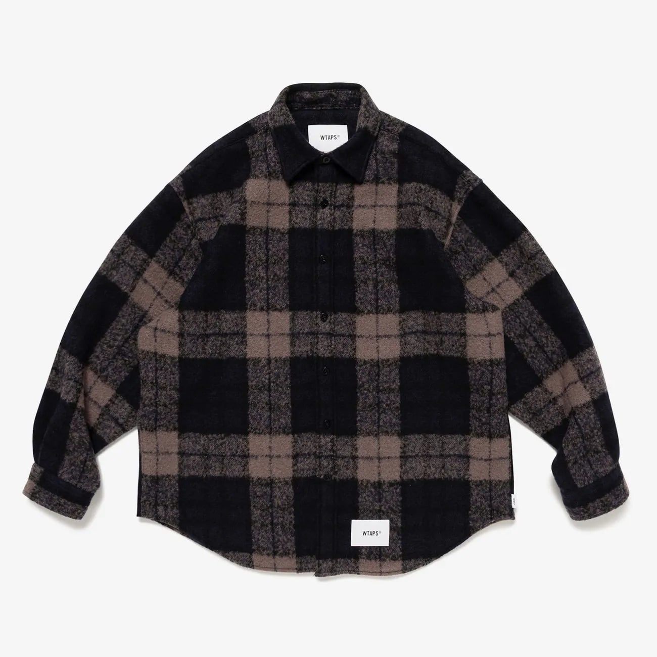 WTAPS TXT 02 / LS / WONY. TWEED. TEXTILE / BLACK