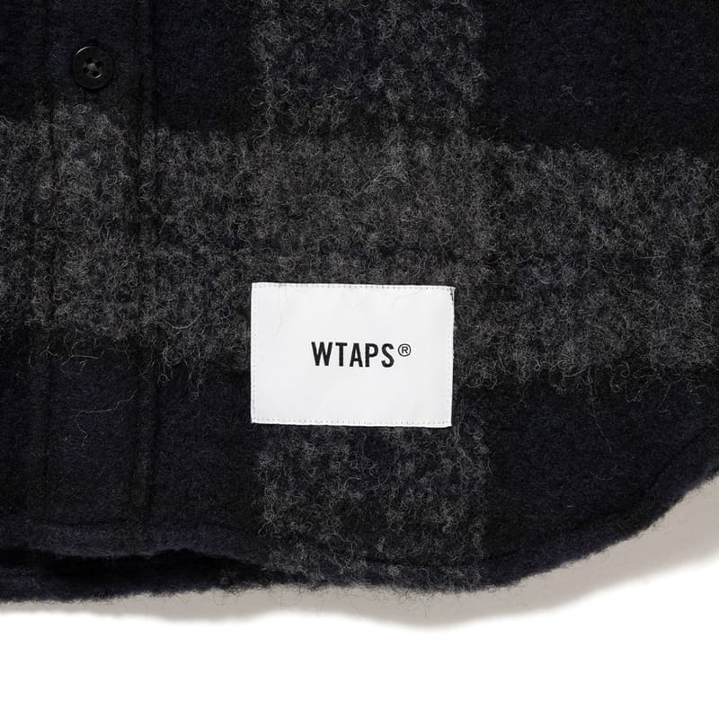WTAPS TXT 02 / LS / WONY. TWEED. TEXTILE / BLACK