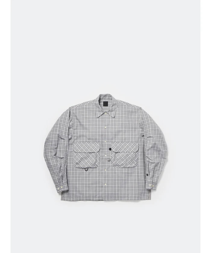 DAIWA PIER39 TECH SPORTS OPEN COLLAR SHIRT L/S GREN PLAID