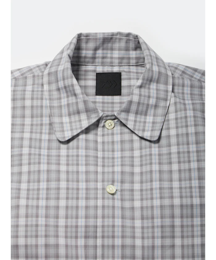 DAIWA PIER39 TECH SPORTS OPEN COLLAR SHIRT L/S GREN PLAID