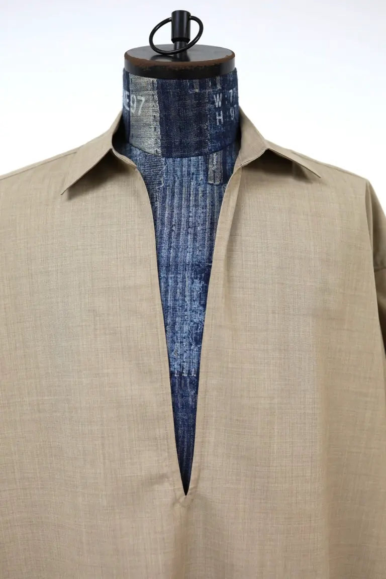 Graphpaper Fine Heather Wool S/S Shirt