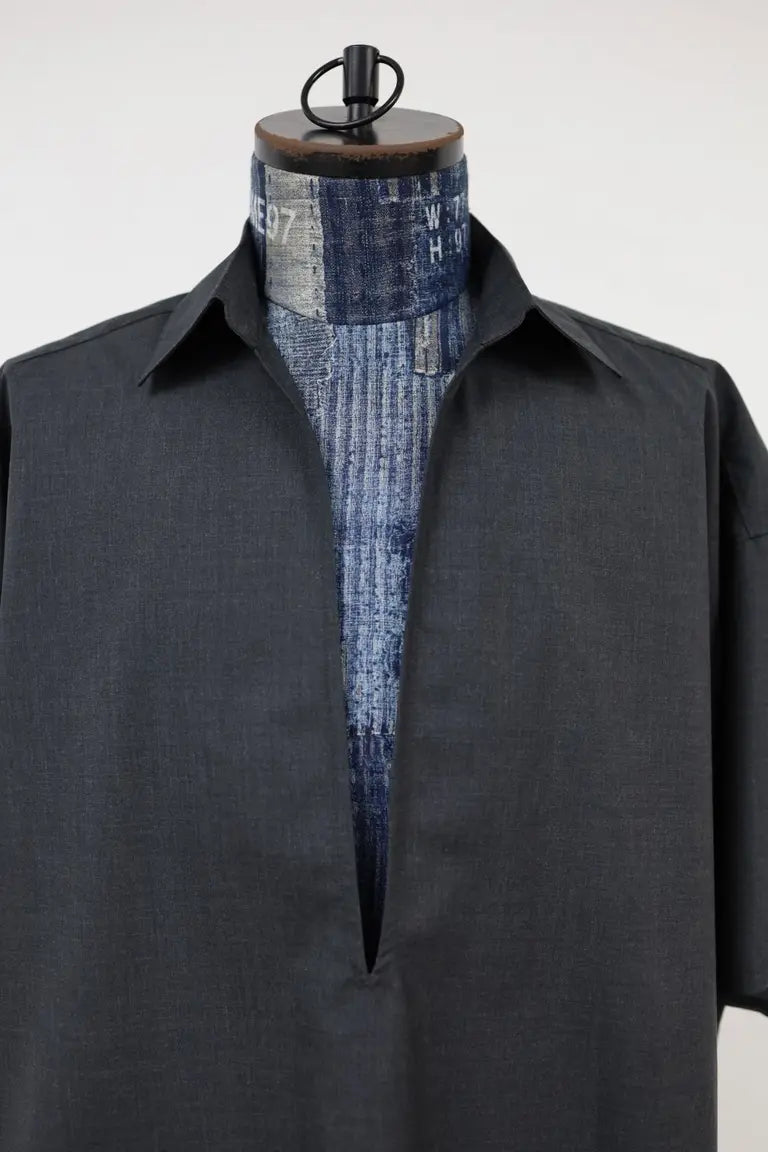 Graphpaper Fine Heather Wool S/S Shirt